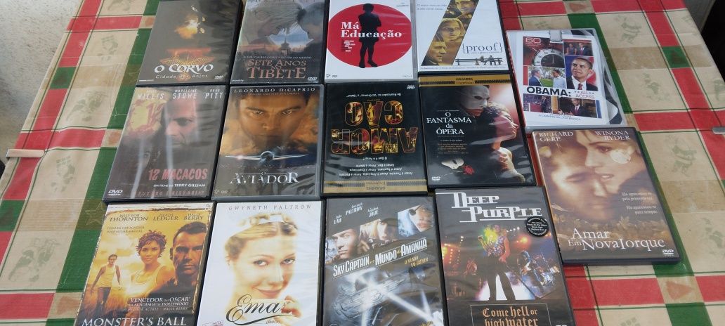 DVD/ 63 DVD em muito bom estado,filmes de acção, romance e outos géner