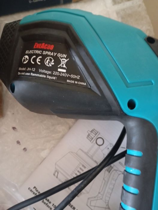 NOWY Elektryczny Pistolet Natryskowy ENEACRO JH-12 - Malowanie Bez Wys