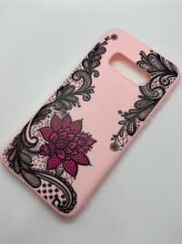 Obudowa do telefonu Etui Case Samsung S10E Różowe + Kwiatki kod 117