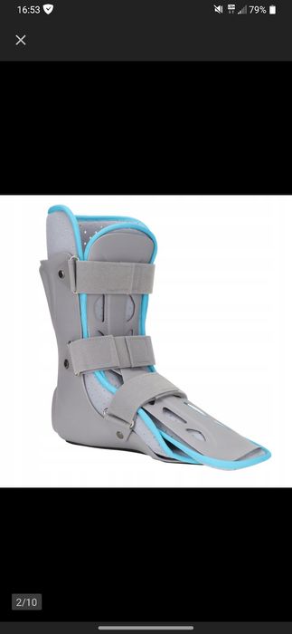 Orteza na stope kostkę staw skokowy pęknięcie złamanie rehabilitacja