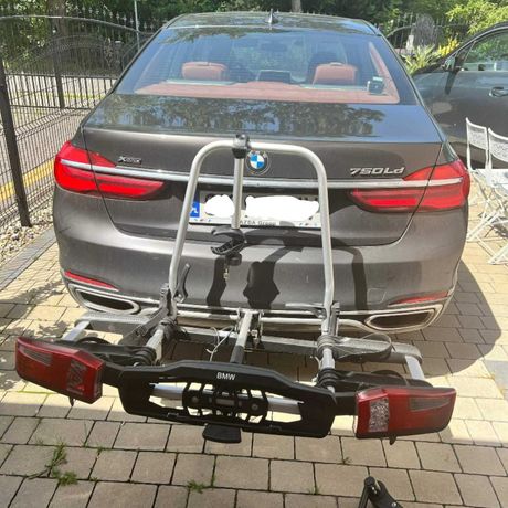 Tylny bagażnik rowerowy BMW z rozszerzeniem na 3 rower. Uniwersalny