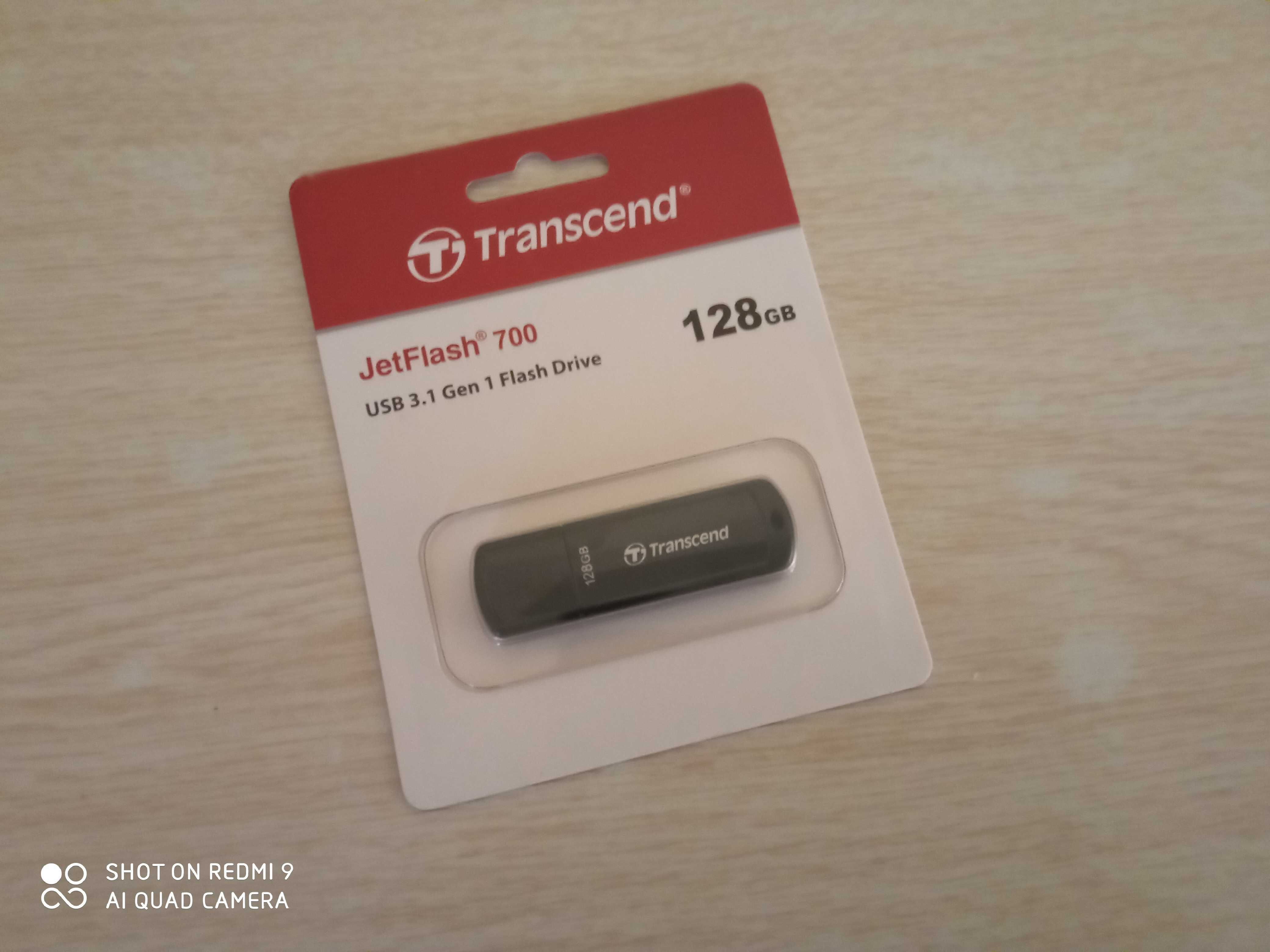 флешка Transcnd USB,128GB,нова