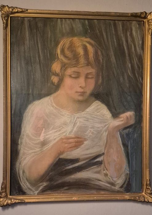 Stary obraz portret kobiety