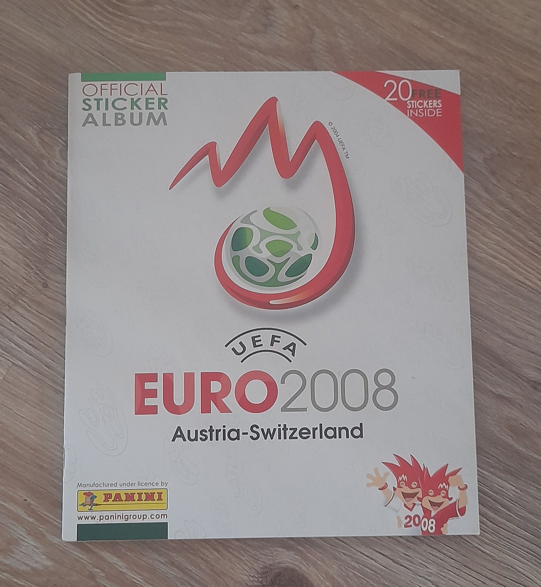 Pannini Albumy piłkarskie z naklejkami . Euro 2004,2008,2012 World Cup