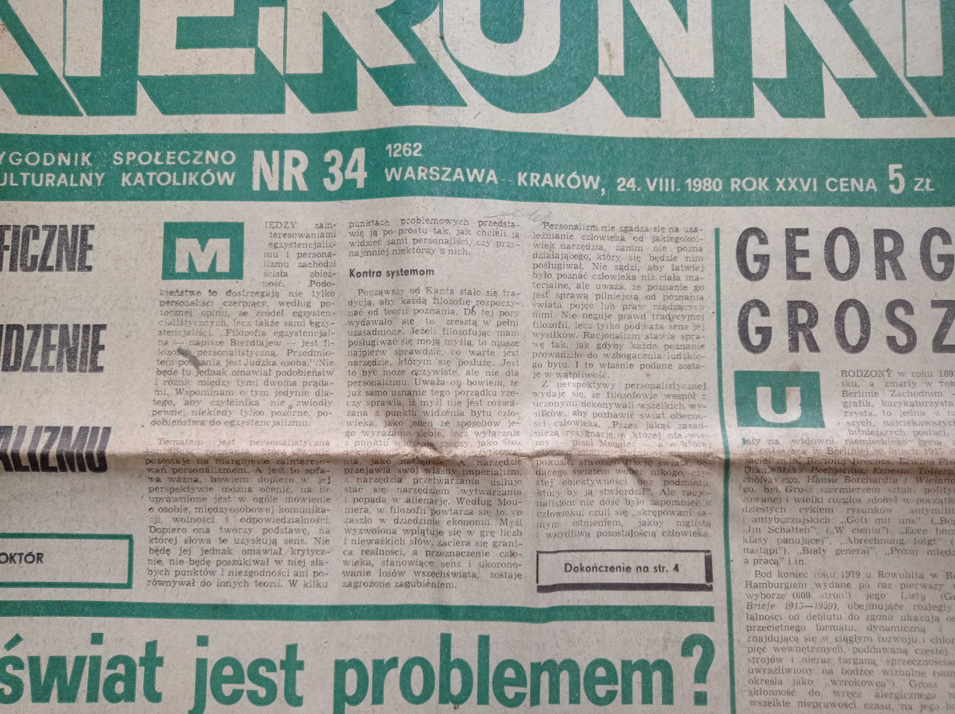 Kierunki tygodnik nr 34/1980; 24 sierpnia 1980 (2)