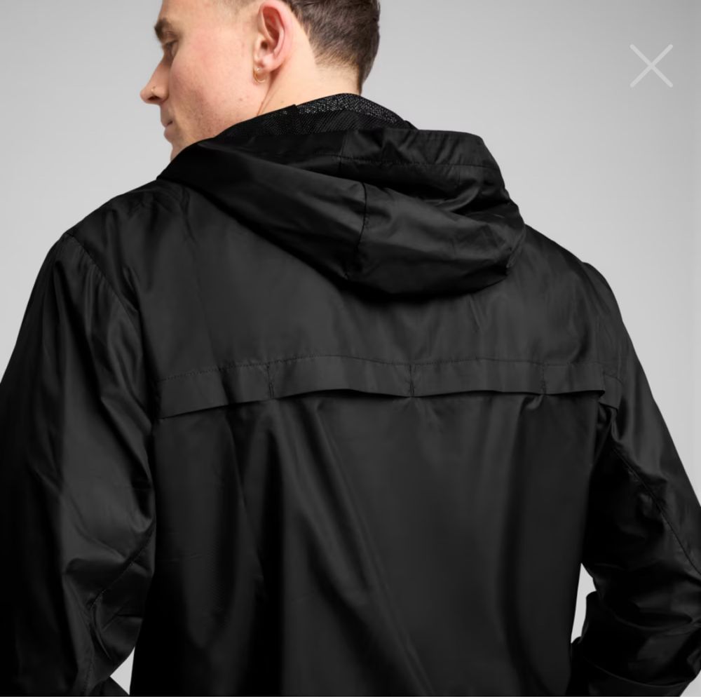 Вітровка чоловіча Puma essentials regular windbreaker чорна