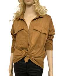 Женская  коричневая рубашка кофта Stradivarius S/M