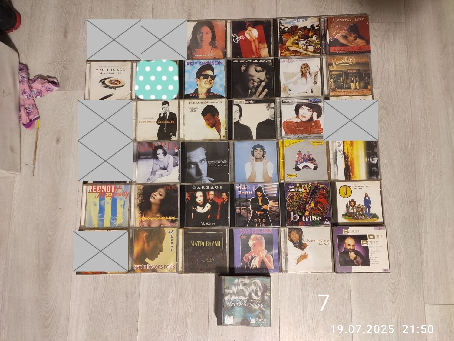 Płyty CD z muzyką z lat 90-tych, 80-tych na sztuki