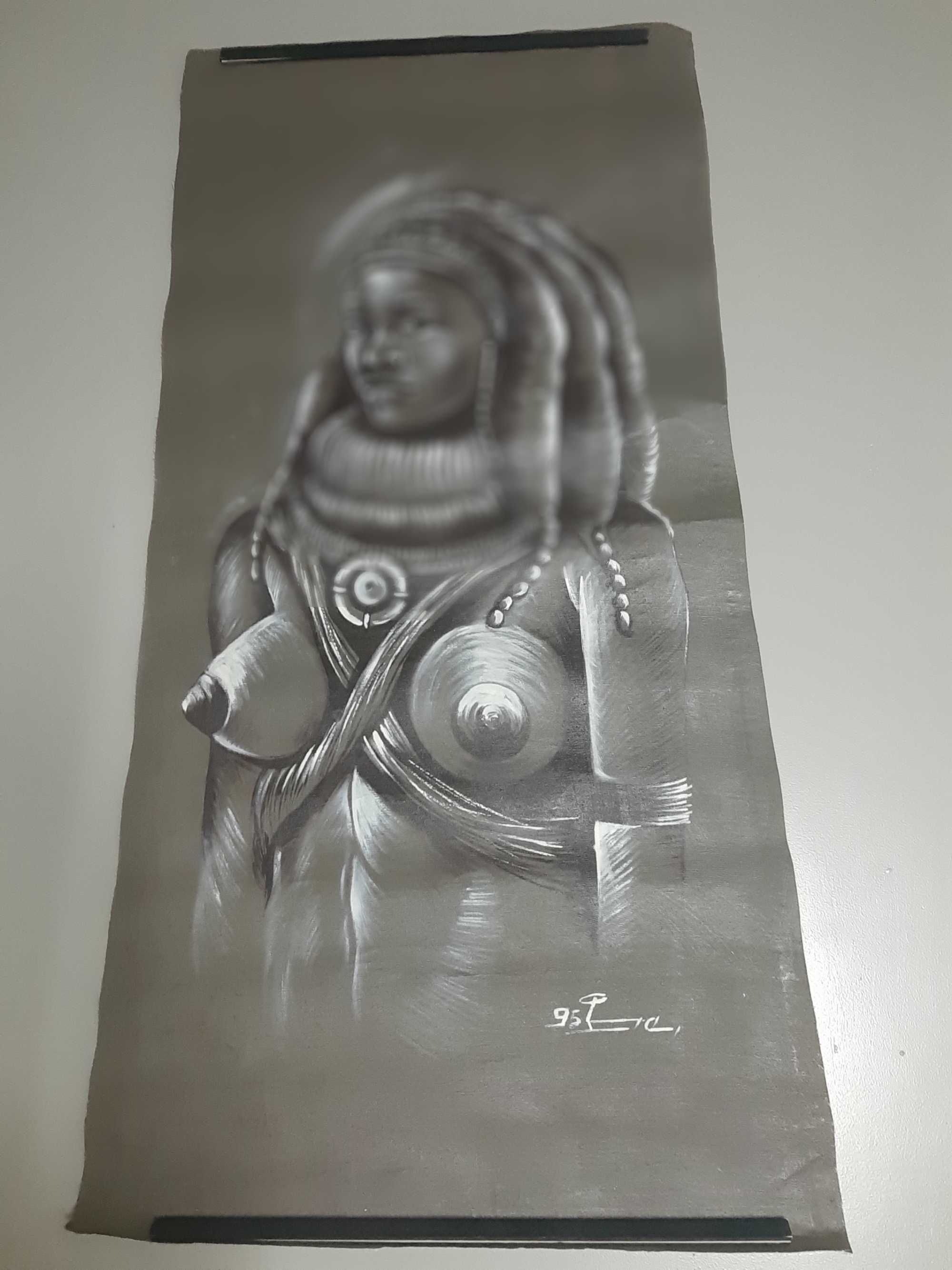 Vendo 12 TELAS pintadas à mão com motivos Africanos