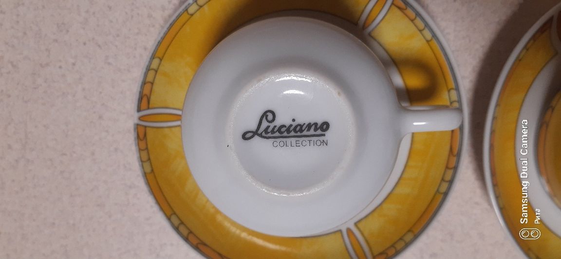 Кофейная пара Luciano collection чашка для кофе состояние!