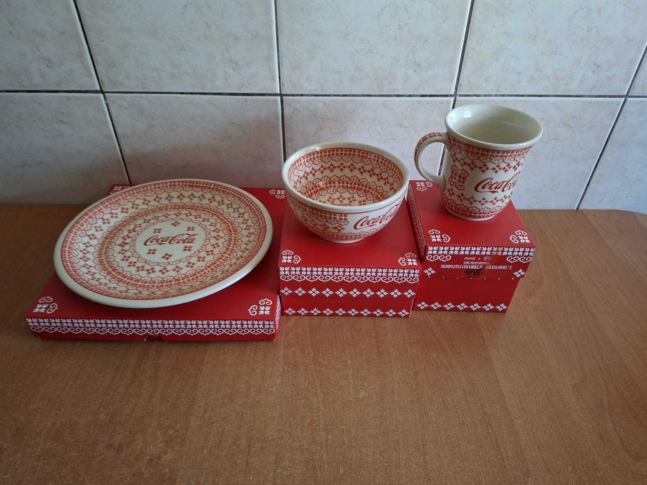 Coca-cola  kolekcjonerski zestaw Bolesławiec
