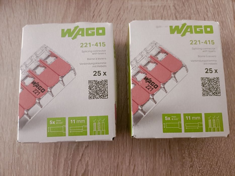 Złączka WAGO 221-415 -25 szt - linka drut