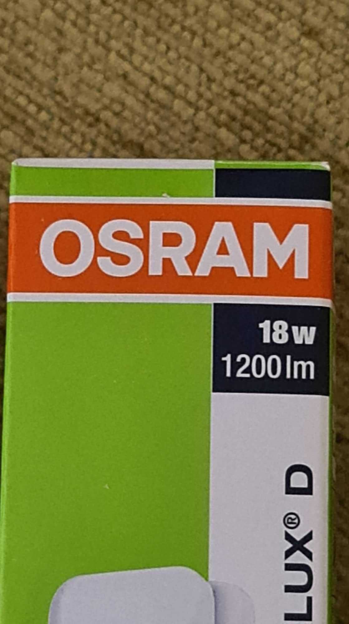 Lâmpada OSRAM DULUX D 18W/840 - Novas