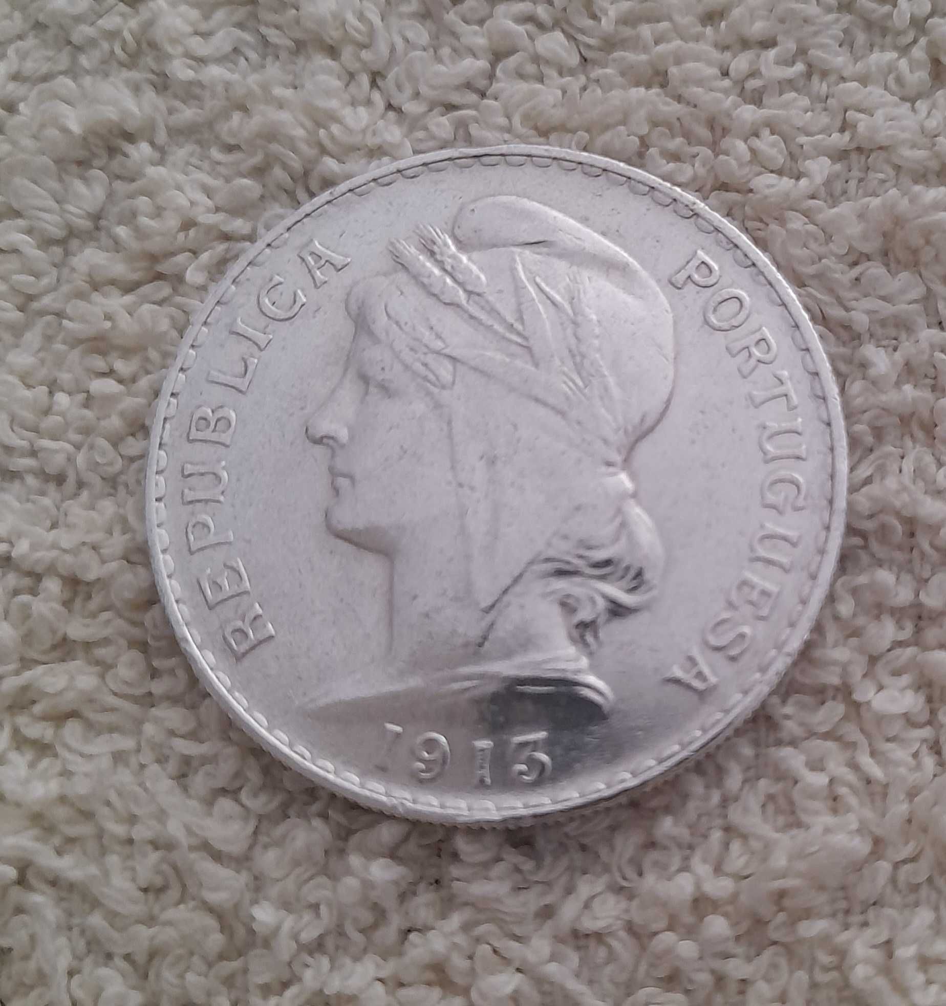 Moeda prata 1913 50 centavos