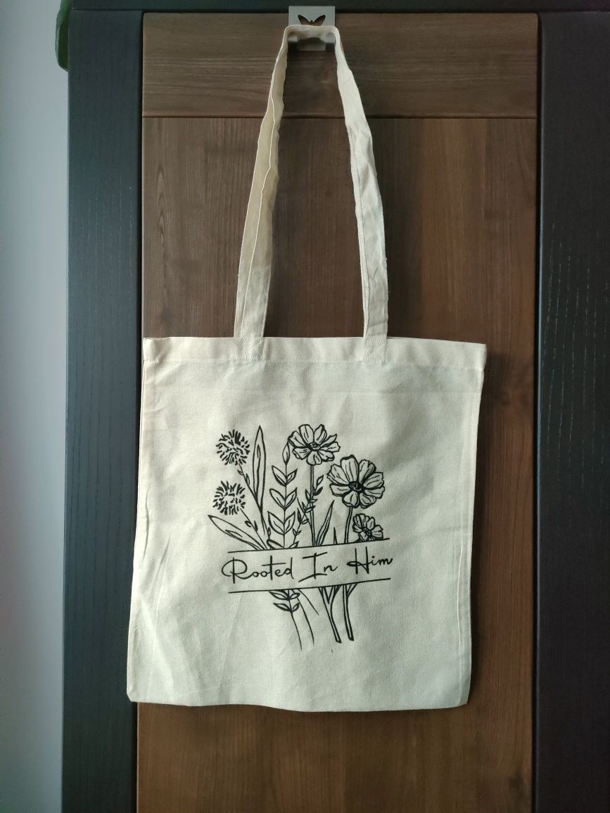 Eko torba ręcznie malowana torba materiałowa na zakupy shopper bag