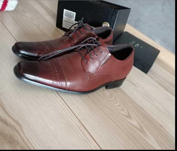 Faretti Męskie buty eleganckie podwyższające 39