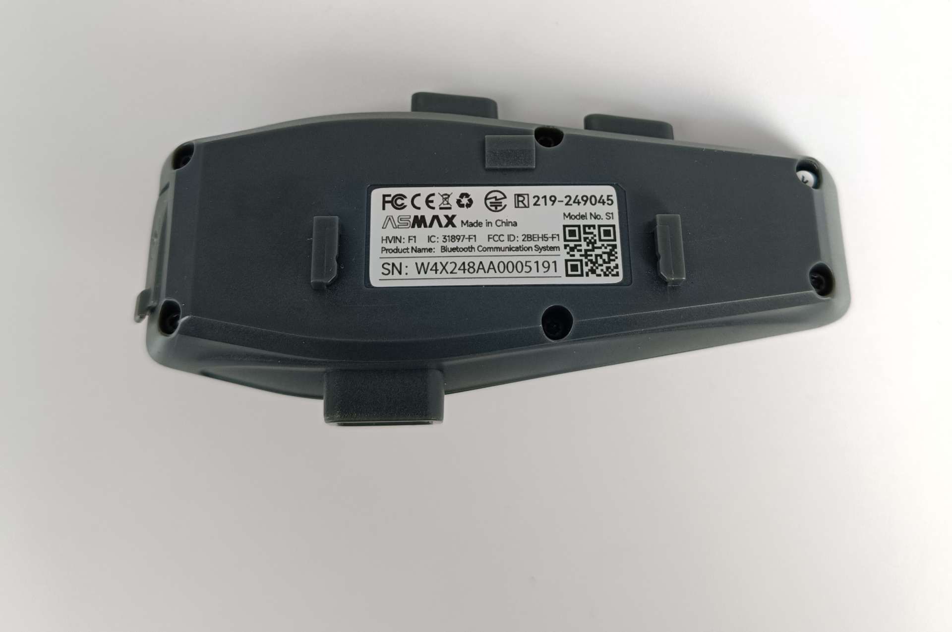 Zestaw słuchawkowy motocyklowy ASMAX S1 do kasku Bluetooth