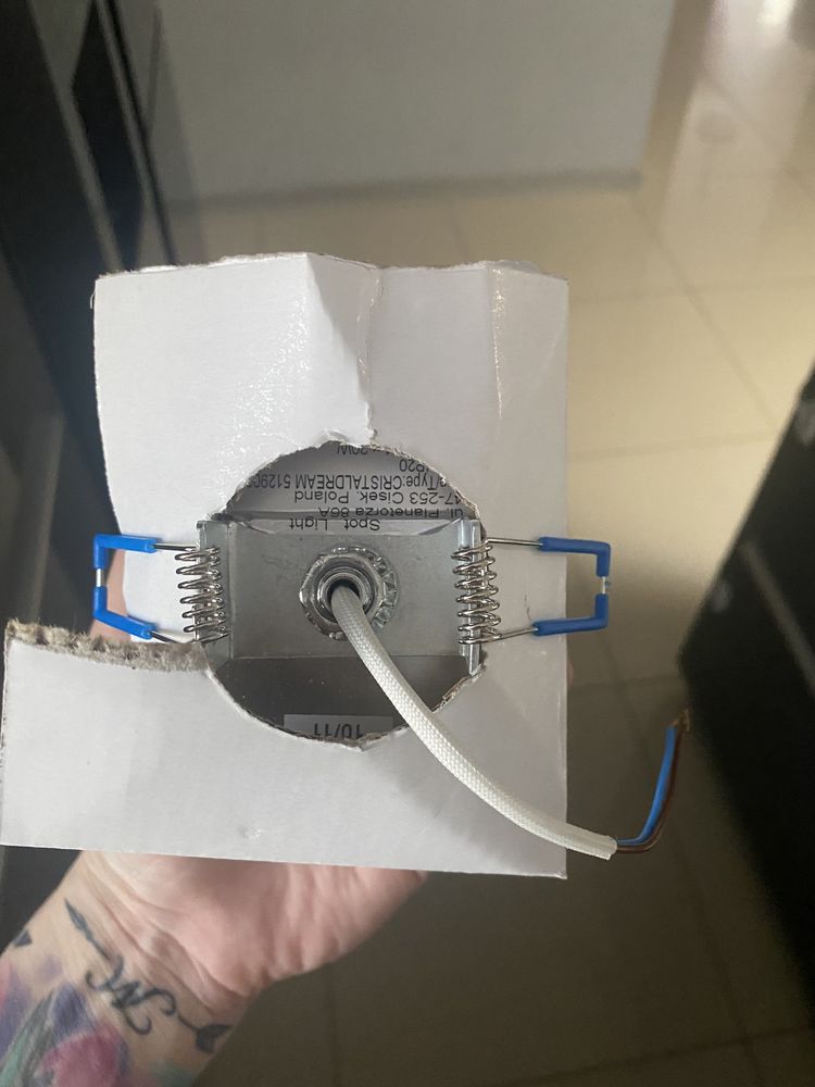 Halogen Oczko 3 szt nowe krysztal srebro