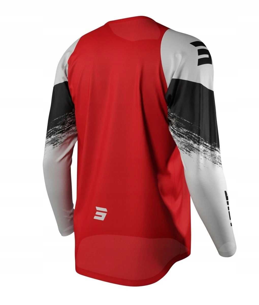 NOWA!! Shot Koszulka Burst RED Czerwona M cross enduro