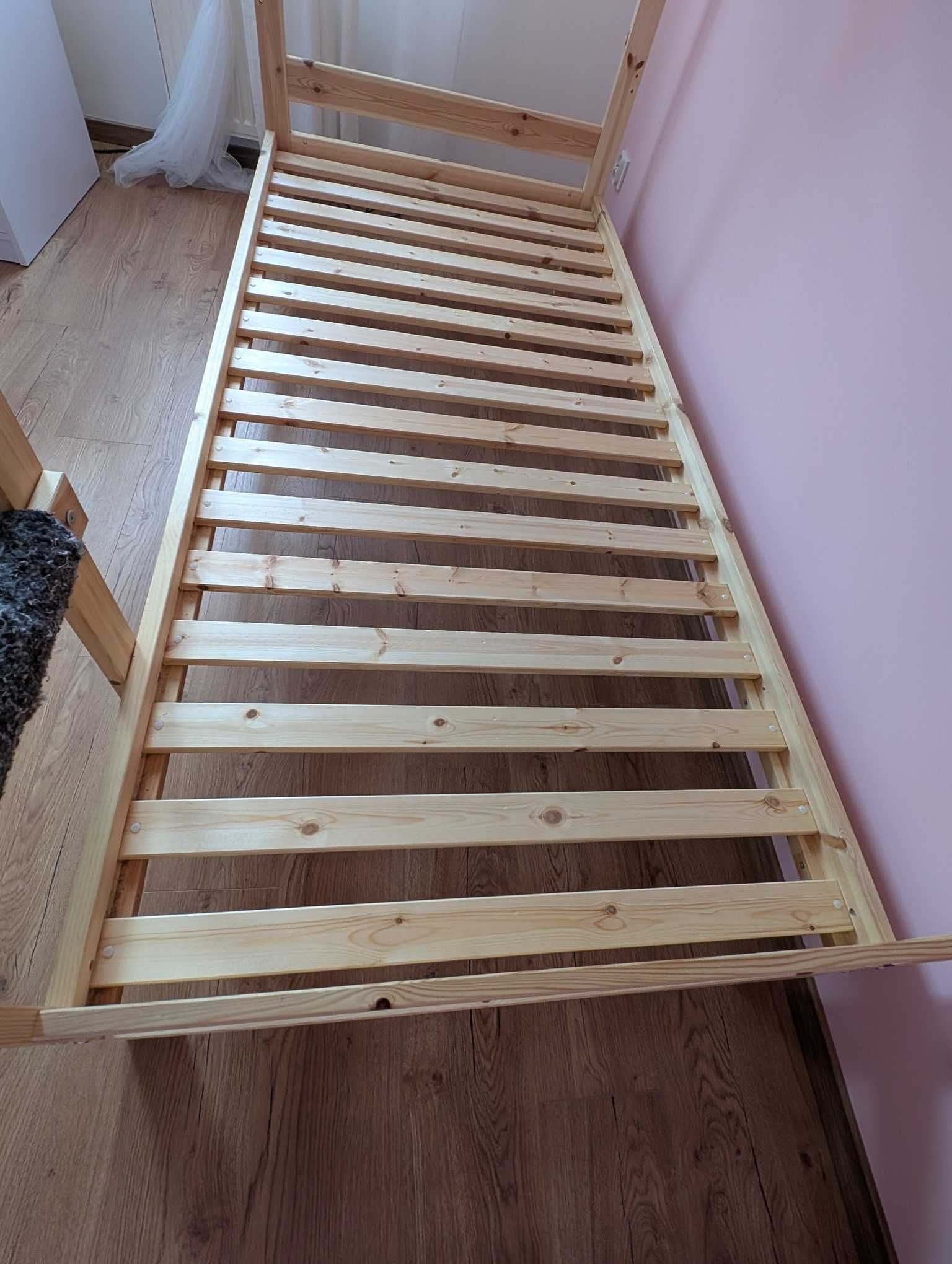 Łóżko piętrowe drewniane sosnowe w idealnym stanie 90x200