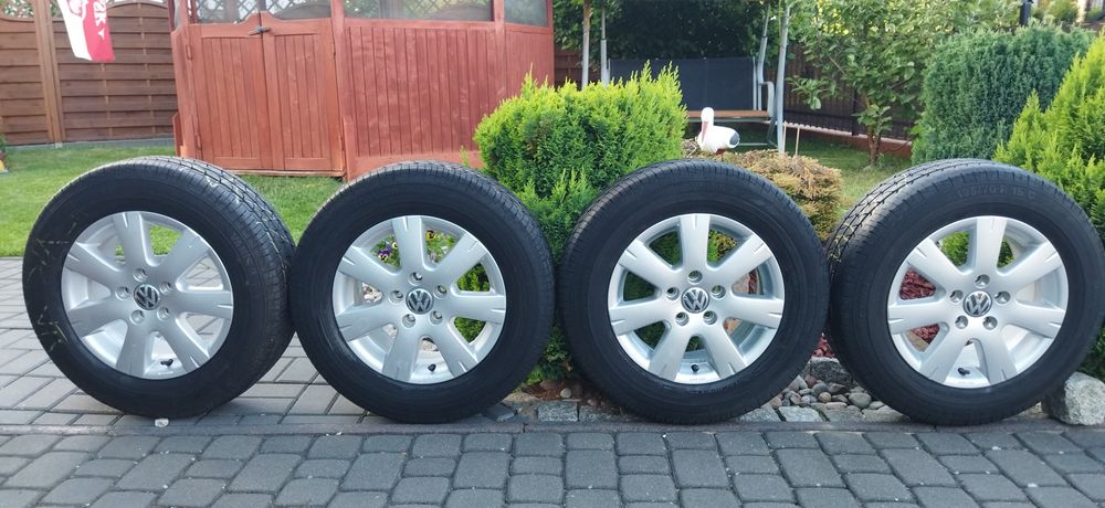 5x112 15 Cali Koła Alu Lato 195/70/15 C VW Transporter Caravelle T4