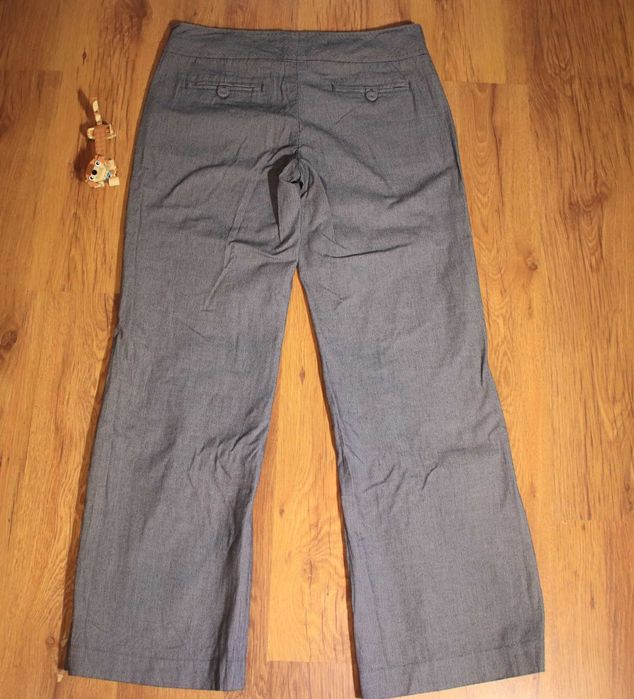 Spodnie Monsoon r. 40 szare eleganckie długie w paski bawełna nowe