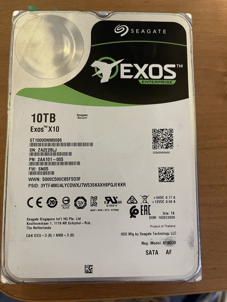 Жорсткий диск HDD Seagate Exos 10 TB