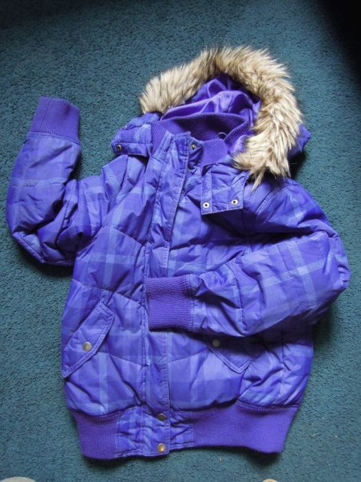H&M- Ekstra KURTKA- 152 Zima Futerko