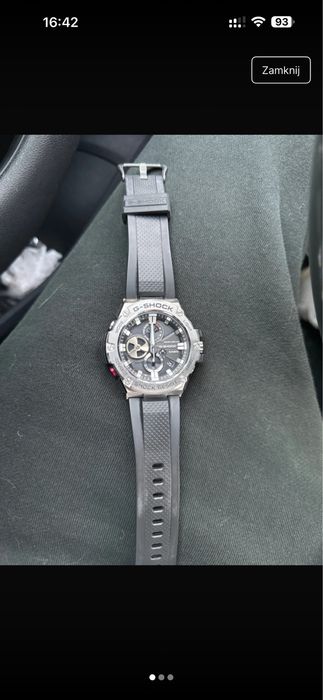 Zegarek gshock casio srebrny