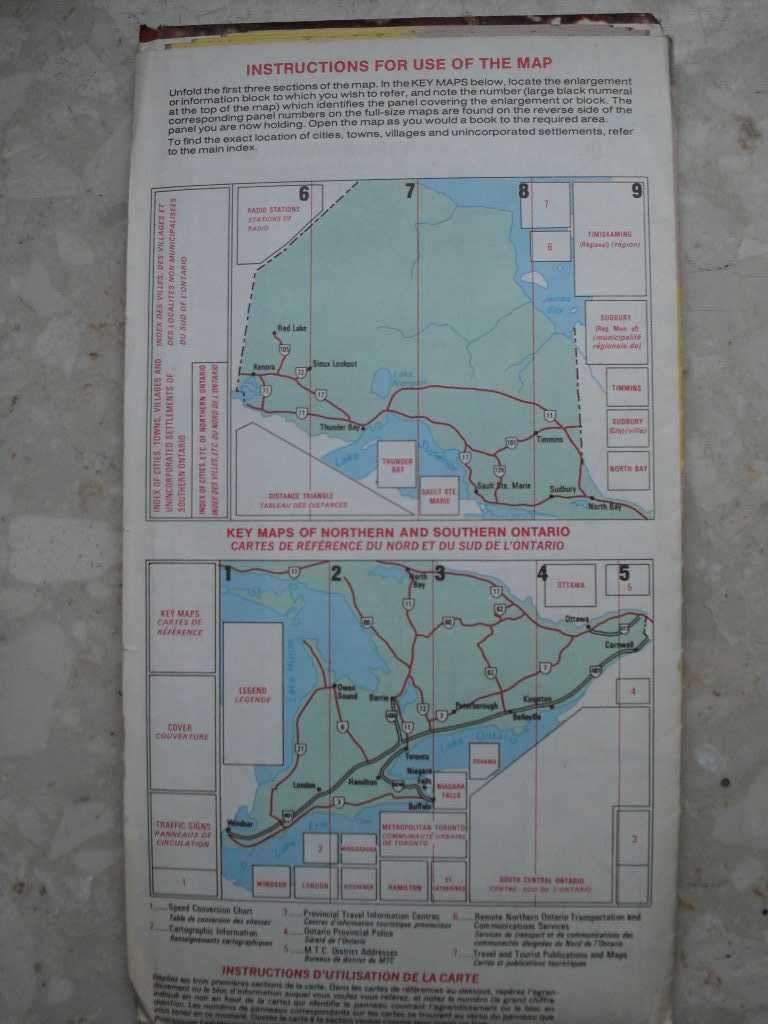 Ontario/Canada Official Road Map 1978/79