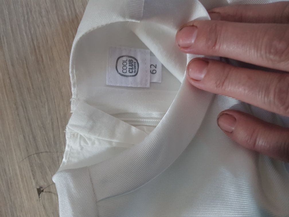 Sukienka biala dla dziewczynki roz 62
