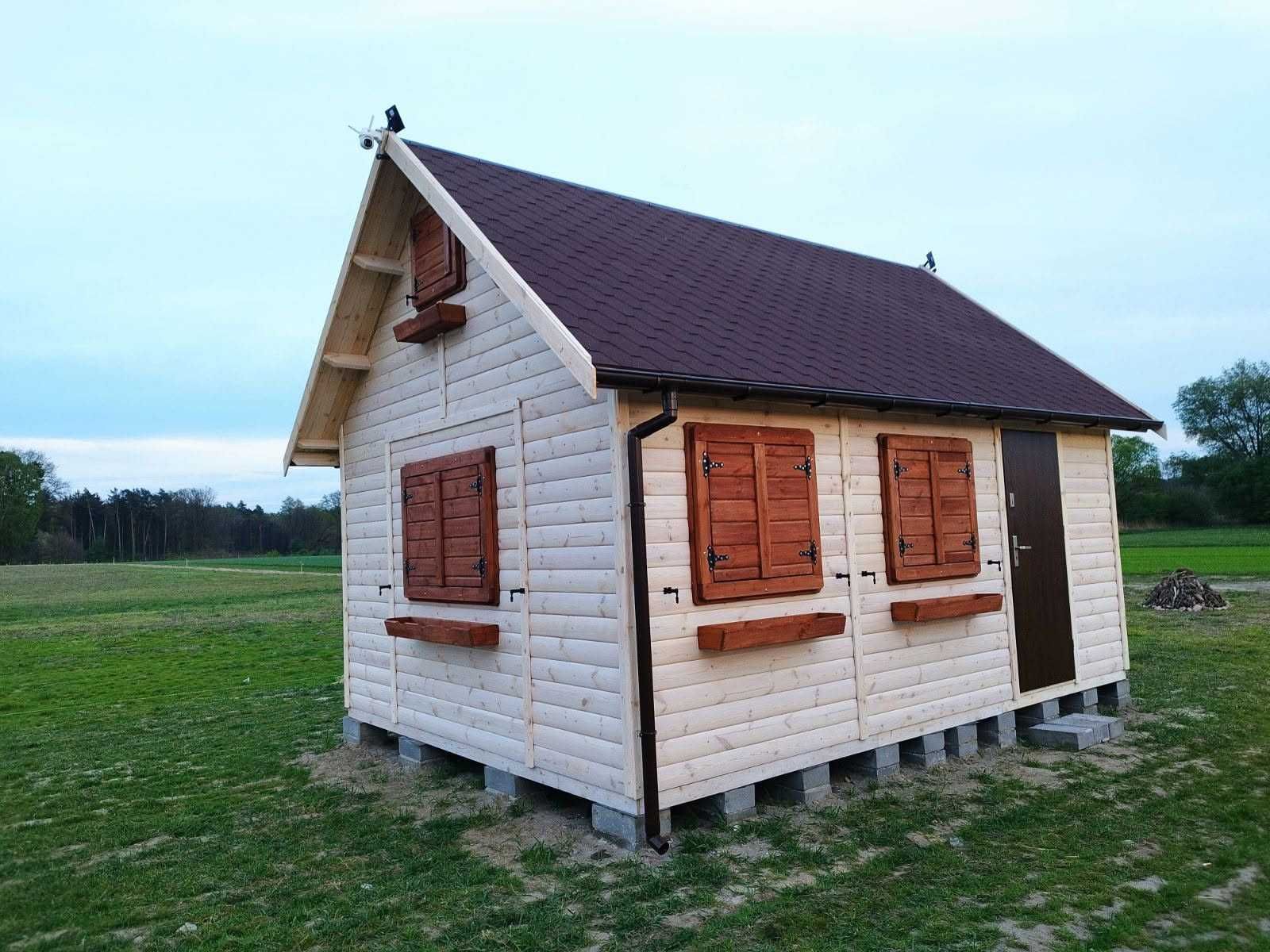 domek letniskowy,antresola,drewniany,do 35m2,ogrodowy, z gontem,domek