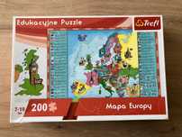 Puzzle 200 Trefl Mapa Europy dla dzieci