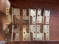 Dobradiças douradas novas 9x7,5