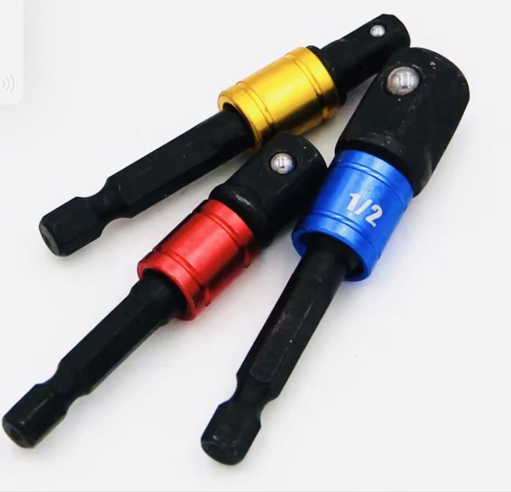 набор 3шт наконечники гайковерта шуруповерта ударні 1/4 3/8 1/2