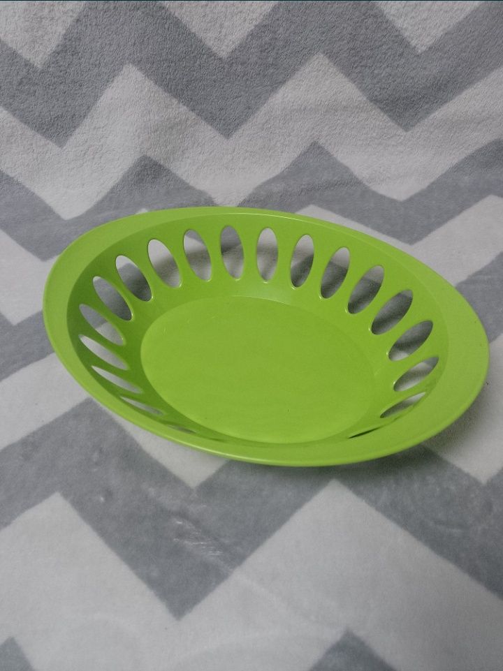 Koszyk na owoce zielony plastikowy - nieużywany