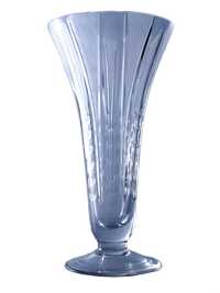 lata 40/50 piękny kryształowy wazon na stopie