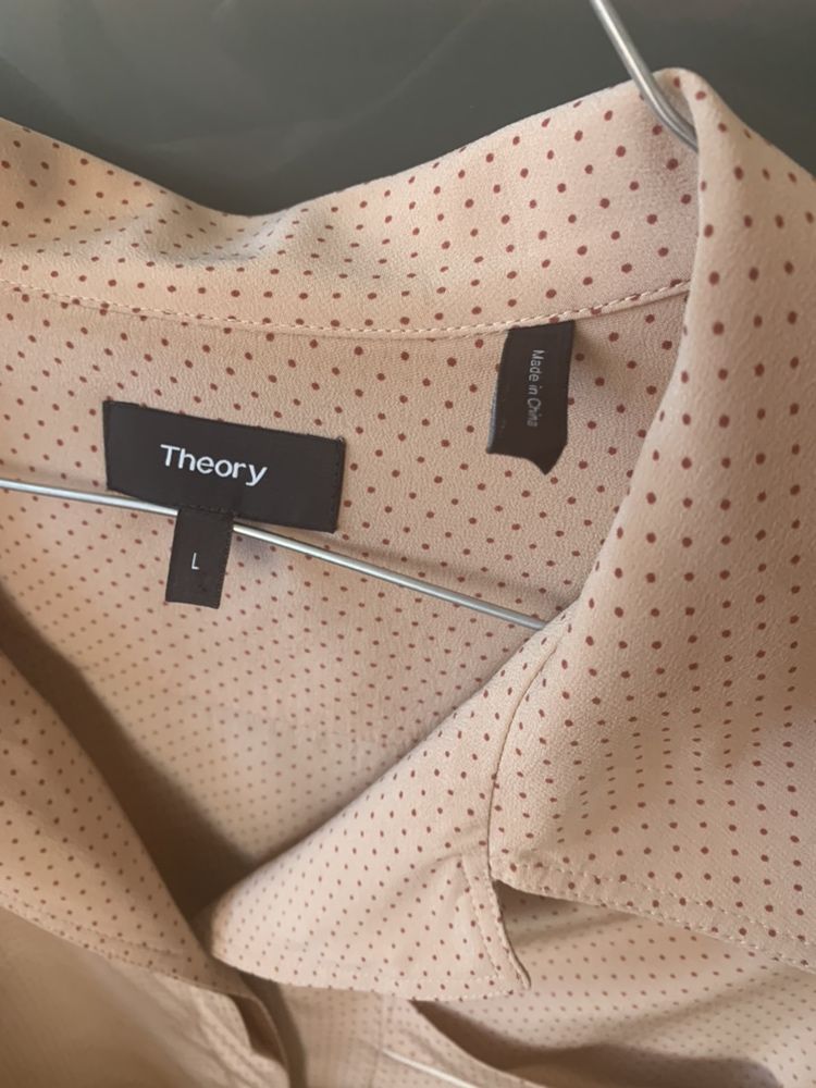 Блуза Theory в пижамном стиле