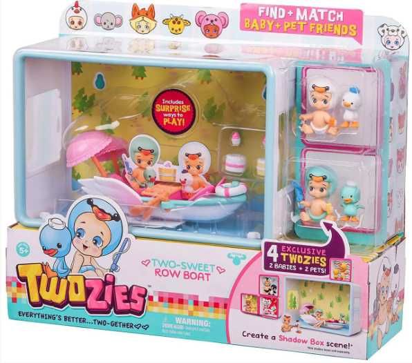 Пупси ігровий набір Тузис з лодкою Twozies Two Sweet Row Boat Moose