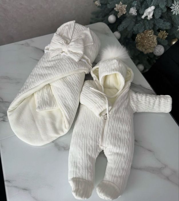 Зимовий комплект/комбінезон/конверт на виписку для немовляти НОВИЙ