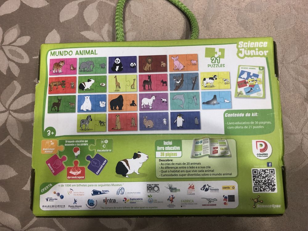Science4you 21 puzzles Mundo Animal