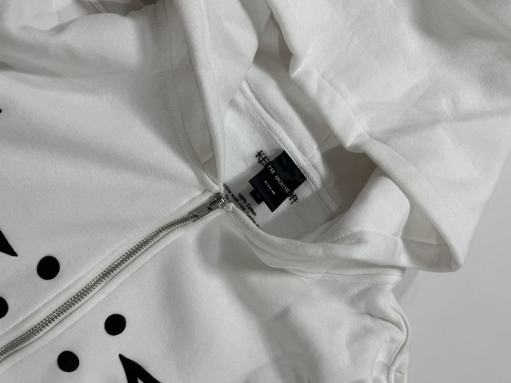 зип худи Ken Carson AGC Great Chaos merch white