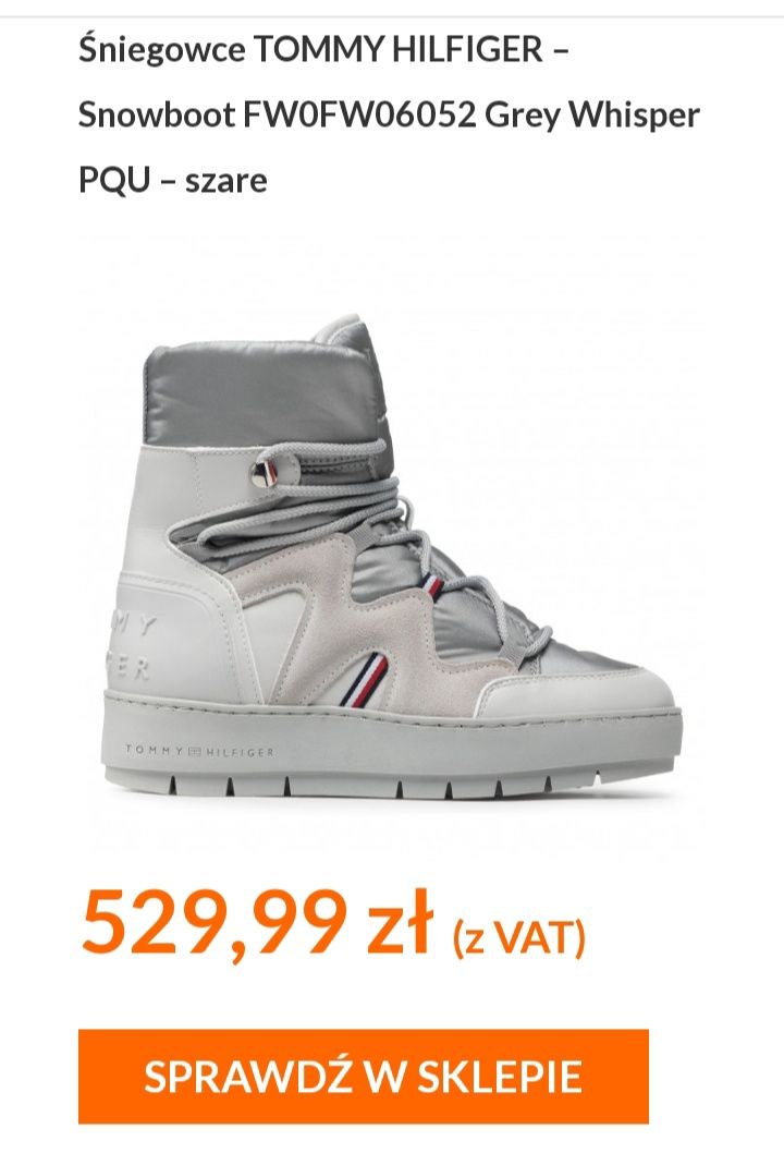 Śniegiwce Tommy Hilfiger moon boot 40