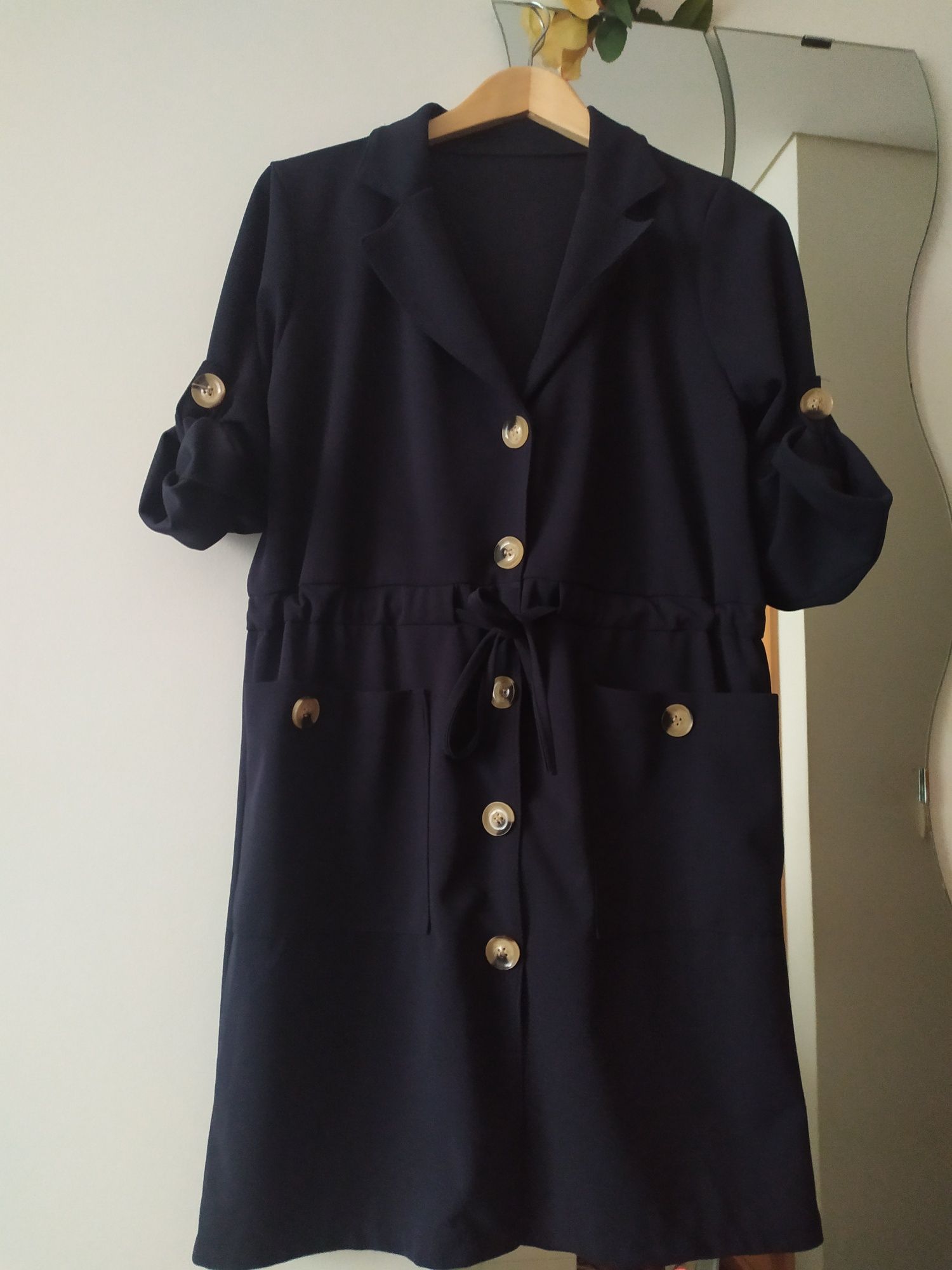 Vestido/casaco castanho OU azul escuro - NOVO