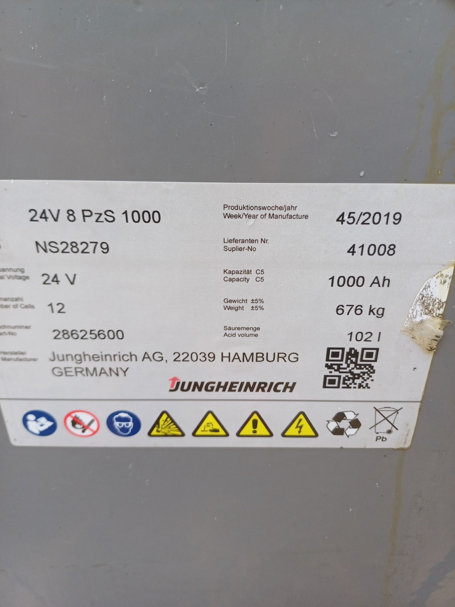 Bateria trakcyjna 2021rok 48V 24V 500ah 625ah 750ah 775Ah  Linde Still