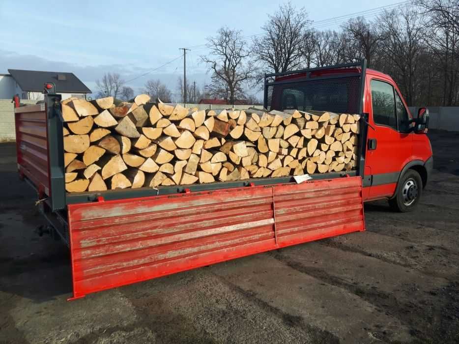 Drewno Opałowe Kominkowe Buk Grab Sezonowany Transport