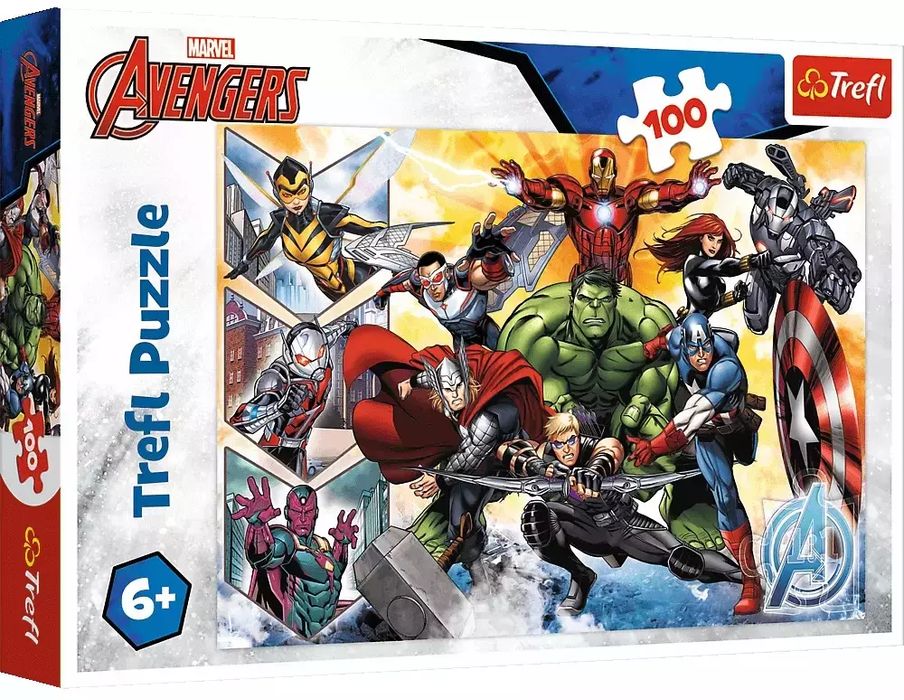 Puzzle 100 elementów. Siła Avengersów. Trefl