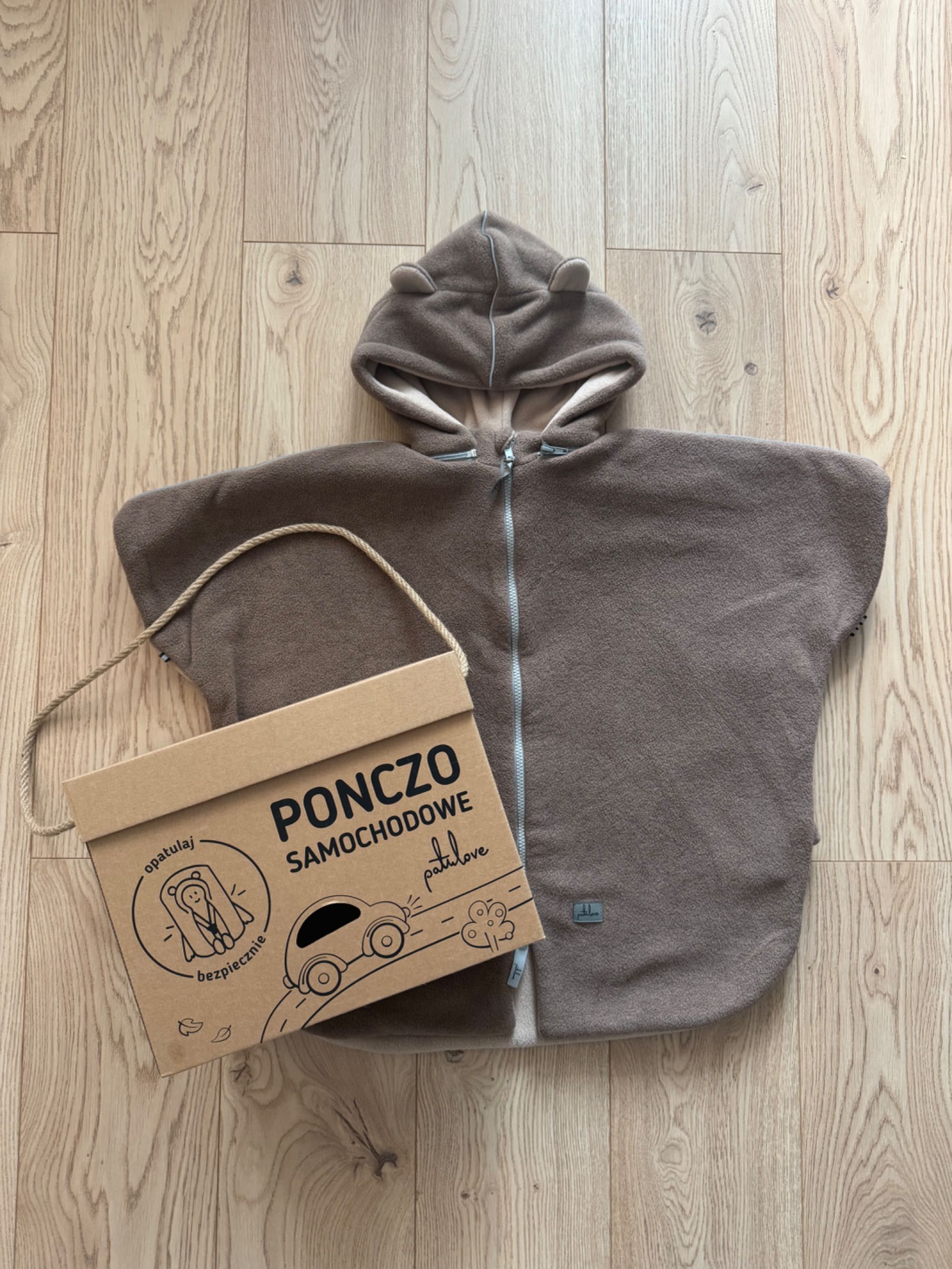 Ponczo samochodowe Patulove rozmiar M miś jak nowe