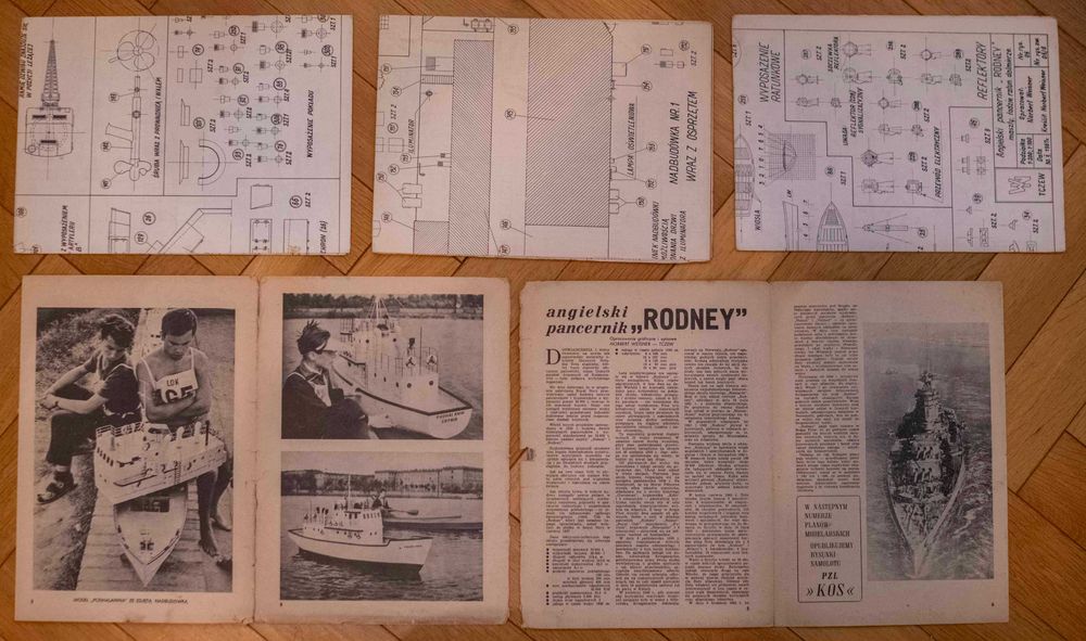Plany Modelarskie 26 Pancernik HMS Rodney 1968 Rysunki Budowa Modelu