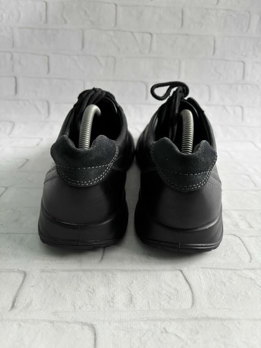 Чорні Шкіряні Чоловічі Туфлі Екко Ecco Transporter 45 Розмір Оригінал